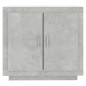 vidaXL Aparador de madera contrachapada gris hormigón 80x40x75 cm vidaXL Aparador de madera contrachapada gris hormigón 80x40x75 cm