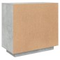 vidaXL Aparador de madera contrachapada gris hormigón 80x40x75 cm vidaXL Aparador de madera contrachapada gris hormigón 80x40x75 cm