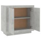vidaXL Aparador de madera contrachapada gris hormigón 80x40x75 cm vidaXL Aparador de madera contrachapada gris hormigón 80x40x75 cm