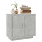 vidaXL Aparador de madera contrachapada gris hormigón 80x40x75 cm vidaXL Aparador de madera contrachapada gris hormigón 80x40x75 cm