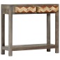vidaXL Mesa consola de madera maciza de mango gris 86x30x76 cm vidaXL Mesa consola de madera maciza de mango gris 86x30x76 cm