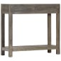 vidaXL Mesa consola de madera maciza de mango gris 86x30x76 cm vidaXL Mesa consola de madera maciza de mango gris 86x30x76 cm