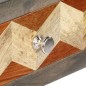 vidaXL Mesa consola de madera maciza de mango gris 86x30x76 cm vidaXL Mesa consola de madera maciza de mango gris 86x30x76 cm