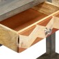 vidaXL Mesa consola de madera maciza de mango gris 86x30x76 cm vidaXL Mesa consola de madera maciza de mango gris 86x30x76 cm
