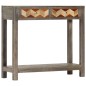 vidaXL Mesa consola de madera maciza de mango gris 86x30x76 cm vidaXL Mesa consola de madera maciza de mango gris 86x30x76 cm