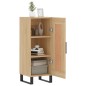 vidaXL Aparador madera contrachapada color roble Sonoma 34,5x34x90 cm