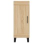 vidaXL Aparador madera contrachapada color roble Sonoma 34,5x34x90 cm