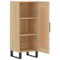 vidaXL Aparador madera contrachapada color roble Sonoma 34,5x34x90 cm
