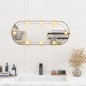 vidaXL Espejo de pared ovalado con luces LED vidrio 30x70 cm vidaXL Espejo de pared ovalado con luces LED vidrio 30x70 cm