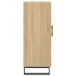 vidaXL Aparador madera contrachapada color roble Sonoma 34,5x34x90 cm