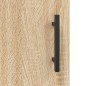 vidaXL Aparador madera contrachapada color roble Sonoma 34,5x34x90 cm