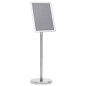 vidaXL Soporte de pie para carteles A4 aleación de aluminio plateado vidaXL Soporte de pie para carteles A4 aleación de aluminio plateado