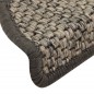 vidaXL Alfombra autoadhesiva escalera sisal 15 uds plateado 56x17x3 cm vidaXL Alfombra autoadhesiva escalera sisal 15 uds plateado 56x17x3 cm