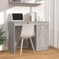 vidaXL Escritorio de madera contrachapada gris Sonoma 100x50x76 cm vidaXL Escritorio de madera contrachapada gris Sonoma 100x50x76 cm