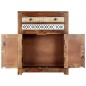 vidaXL Aparador de madera maciza de sheesham 60x30x75 cm vidaXL Aparador de madera maciza de sheesham 60x30x75 cm