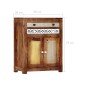 vidaXL Aparador de madera maciza de sheesham 60x30x75 cm vidaXL Aparador de madera maciza de sheesham 60x30x75 cm
