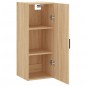 vidaXL Armario de pared roble Sonoma 34,5x34x90 cm