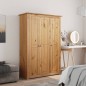 vidaXL Armario de 3 puertas madera pino Panamá Range 118x50x171,5 cm vidaXL Armario de 3 puertas madera pino Panamá Range 118x50x171,5 cm