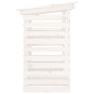 vidaXL Leñero de madera maciza de pino blanco 108x73x108 cm vidaXL Leñero de madera maciza de pino blanco 108x73x108 cm