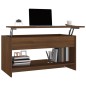 vidaXL Mesa de centro madera contrachapada roble marrón 102x50x52,5cm vidaXL Mesa de centro madera contrachapada roble marrón 102x50x52,5cm