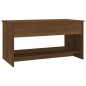 vidaXL Mesa de centro madera contrachapada roble marrón 102x50x52,5cm vidaXL Mesa de centro madera contrachapada roble marrón 102x50x52,5cm