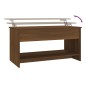 vidaXL Mesa de centro madera contrachapada roble marrón 102x50x52,5cm vidaXL Mesa de centro madera contrachapada roble marrón 102x50x52,5cm