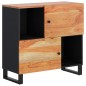 vidaXL Aparador con 2 puertas madera maciza de acacia 80x33x75 cm vidaXL Aparador con 2 puertas madera maciza de acacia 80x33x75 cm