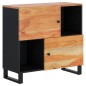 vidaXL Aparador con 2 puertas madera maciza de acacia 80x33x75 cm vidaXL Aparador con 2 puertas madera maciza de acacia 80x33x75 cm