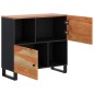vidaXL Aparador con 2 puertas madera maciza de acacia 80x33x75 cm vidaXL Aparador con 2 puertas madera maciza de acacia 80x33x75 cm
