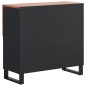 vidaXL Aparador con 2 puertas madera maciza de acacia 80x33x75 cm vidaXL Aparador con 2 puertas madera maciza de acacia 80x33x75 cm