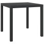 vidaXL Mesa de jardín de aluminio y WPC negra 80x80x74 cm vidaXL Mesa de jardín de aluminio y WPC negra 80x80x74 cm