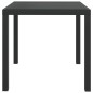 vidaXL Mesa de jardín de aluminio y WPC negra 80x80x74 cm vidaXL Mesa de jardín de aluminio y WPC negra 80x80x74 cm