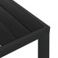 vidaXL Mesa de jardín de aluminio y WPC negra 80x80x74 cm vidaXL Mesa de jardín de aluminio y WPC negra 80x80x74 cm