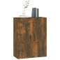 vidaXL Armario colgante contrachapada roble ahumado 69,5x34x90 cm