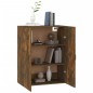 vidaXL Armario colgante contrachapada roble ahumado 69,5x34x90 cm