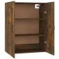 vidaXL Armario colgante contrachapada roble ahumado 69,5x34x90 cm