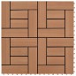 vidaXL Baldosa de porche WPC marrón 11 unidades 30x30 cm vidaXL Baldosa de porche WPC marrón 11 unidades 30x30 cm