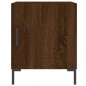 vidaXL Mesitas noche 2 uds madera ingeniería marrón roble 40x40x50 cm vidaXL Mesitas noche 2 uds madera ingeniería marrón roble 40x40x50 cm