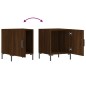 vidaXL Mesitas noche 2 uds madera ingeniería marrón roble 40x40x50 cm vidaXL Mesitas noche 2 uds madera ingeniería marrón roble 40x40x50 cm