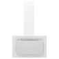 vidaXL Campana extractora acero inoxidable vidrio templado blanco 60cm vidaXL Campana extractora acero inoxidable vidrio templado blanco 60cm