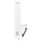 vidaXL Campana extractora acero inoxidable vidrio templado blanco 60cm vidaXL Campana extractora acero inoxidable vidrio templado blanco 60cm