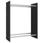 vidaXL Leñero de vidrio templado negro 80x35x100 cm vidaXL Leñero de vidrio templado negro 80x35x100 cm
