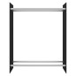 vidaXL Leñero de vidrio templado negro 80x35x100 cm vidaXL Leñero de vidrio templado negro 80x35x100 cm