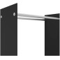 vidaXL Leñero de vidrio templado negro 80x35x100 cm vidaXL Leñero de vidrio templado negro 80x35x100 cm