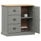 vidaXL Aparador con cajones VIGO madera maciza pino gris 78x40x75 cm vidaXL Aparador con cajones VIGO madera maciza pino gris 78x40x75 cm