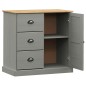 vidaXL Aparador con cajones VIGO madera maciza pino gris 78x40x75 cm vidaXL Aparador con cajones VIGO madera maciza pino gris 78x40x75 cm