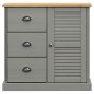 vidaXL Aparador con cajones VIGO madera maciza pino gris 78x40x75 cm vidaXL Aparador con cajones VIGO madera maciza pino gris 78x40x75 cm