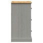 vidaXL Aparador con cajones VIGO madera maciza pino gris 78x40x75 cm vidaXL Aparador con cajones VIGO madera maciza pino gris 78x40x75 cm