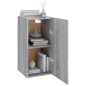 vidaXL Mueble para TV madera contrachapada gris Sonoma 30,5x30x60 cm