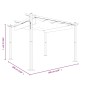 vidaXL Cenador de jardín con techo retráctil color crema 3x3 m vidaXL Cenador de jardín con techo retráctil color crema 3x3 m